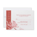 BridalHeaven Mum in Red Wedding RSVP Cards (3.5x5) invitations