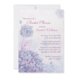 BridalHeaven Purple Hydrangea Bridal Shower Invite invitations