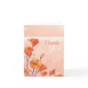 BridalHeaven Red Poppies Wedding Thank You Cards