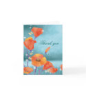 BridalHeaven Red &Turquoise Wedding Thank You Card