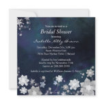 BridalHeaven Snow Flowers Bridal Shower Invitation