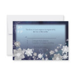 BridalHeaven SnowFlowers Wedding RSVP Card (3.5x5) invitations