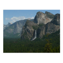 Bridalveil Falls and Half Dome Yosemite Postcard