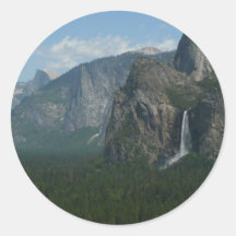 Bridalveil Falls and Half Dome Yosemite Sticker