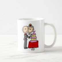 Bride And Groom By The Wedding Cake Mug