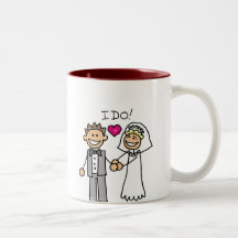 Bride and Groom Exchange vows Coffee Mugs
