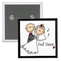 Bride and Groom First Dance T-shirts and gifts Pins