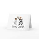 Bride and Groom Game Over cards