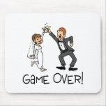 Bride and Groom Game Over Mousepads