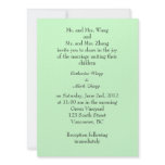 Bride and groom parents'  invitation, wedding