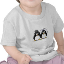 Bride and Groom Penguins Shirt