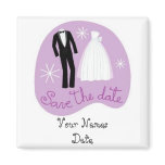 Bride and Groom Save the Date magnets