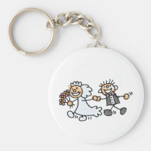Bride And Groom Wedding Elope Elopement Key Chains