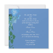 bride and groom's parents wedding invitation
