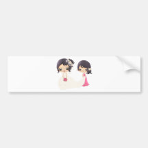 Bride and Maid of Honour Bumper Stickers