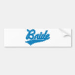 Bride (Baseball Script Blue) Bumper Stickers