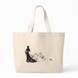 Bride beautiful wedding dress  pattern background bags