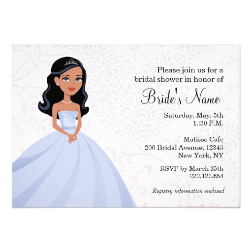 Bride Bridal Shower Invitation