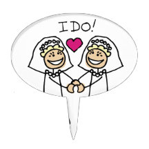 Bride-Bride I Do Cake Picks