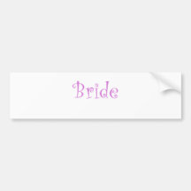 Bride Bumper Sticker