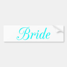 Bride Bumper Stickers