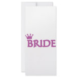 bride crown icon custom rack card