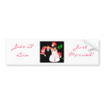 "Bride & Groom Just Married III" Bumper Sticker bumper stickers