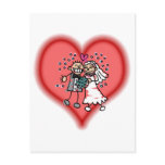 bride & groom postcards