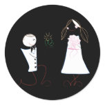 Bride Groom Proposing Clipart Wedding Stickers