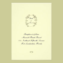 Bride & Groom Reception invitations
