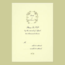 Bride & Groom RSVP invitations