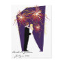 Bride & Groom Save the Date-July 4th Weddings Postcard
