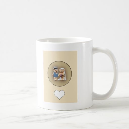 Bride & Groom Teddy Bears Mugs