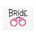 Bride Handcuffs Post Cards