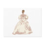 Bride in Antique Style Gown Post Card