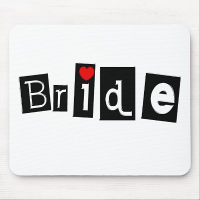 Bride Mouse Pad by WeddingZazzle