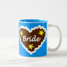 Bride Oktoberfest Heart Design Mug