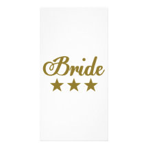 Bride Personalized Photo Card