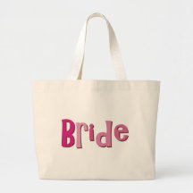 Bride Pink Brown Canvas Bags