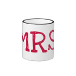 Bride Red Text Mrs. Mugs