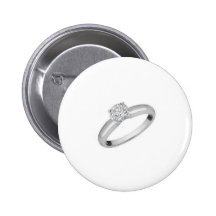 Bride Ring Pinback Button