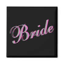 Bride (Script) Refrigerator Magnet