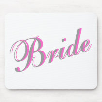 Bride (Script) Mouse Pads