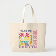 Bride Sentiments Wedding Bags