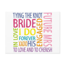 Bride Sentiments Wedding Post Card