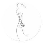 Bride Silhouette Clipart Wedding Stickers