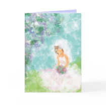 Bride Sitting Bridal Shower Invitation Cards