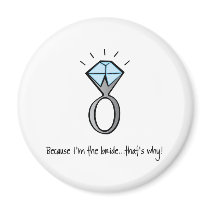 bride to be refrigerator magnet