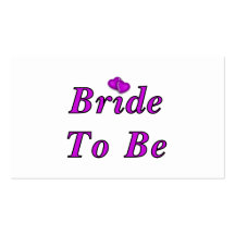 Bride To Be Simply Love Business Card Template