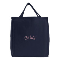 Bride Tote Embroidered Bags